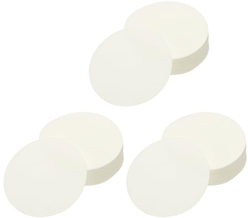 sourcing map 300 filtri da caffè, 5,3 cm, filtro di carta rotondo usa e getta, adatti per uso domestico e macchina da caffè a goccia, bianco