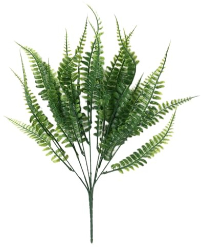 Flaroey Large Faux Boston Fern, Ideal for Outdoors & Indoors, Artificial Ferns That Enhance Garden and Porch Entrance A