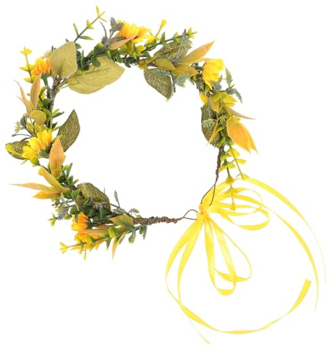 VICASKY Party Haarreif Sonnenblume aus Stoff mit Dekorativer Funktion als Foto Requisite für Urlaub und Cosplay