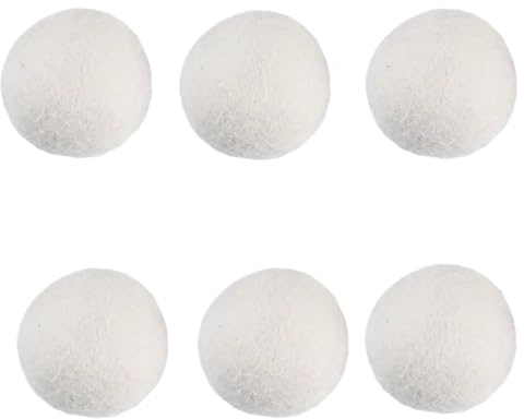 6 Pieces Clothes Anti-Static Washer Balls, Dryer - Reusable Dry Washing Machine Accessories