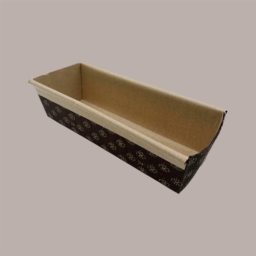 Lucgel Stampo Forme Cottura Carta Forno Usa e Getta per Plumcake 700gr, Usa e Getta, 230x80 H6 mm, 10 pezzi