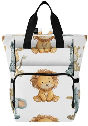 Ttgoth Sac à dos à langer imperméable avec porte-biberons isothermes, sac à dos de voyage multi-poches avec sangles de poussette pour maman et papa