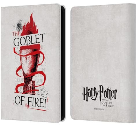 Head Case Designs Offizielle Harry Potter Goblet of Fire Goblet of Fire I Leder-Wallet-Hülle Kompatibel mit Kindle Paperwhite 5 (2021)