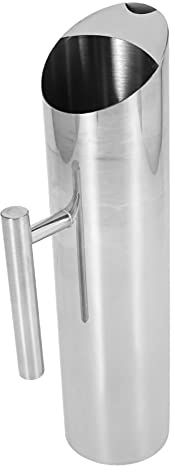 GOURIDE Jarra de agua de acero inoxidable protector de hielo, tetera, jarra de agua para bebidas frías, olla de jugo, accesorios de barra KTV, 2 L