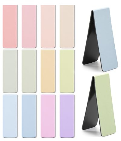 Mr. Pen- Magnetic Bookmarks, 12 Pack, Pastel Colors, Bookmarks