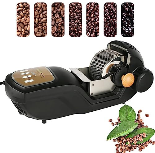Coffee Roaster, Fully Automatic Commercial Hot Air Coffee Roaster, 2 in 1 Cooking and Cooling, 7 Gear Adjustable, for Cafe/Restaurant