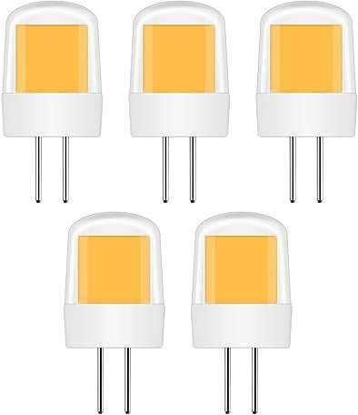 TZHILAN G4 LED 230V Lampen, 2.5W COB Birnen 3000K Warmweiß 250LM, Lampe aus Silika Gel Ersetzt Traditionelle 20W Halogenlampe, 360° Abstrahlwinkel, Nicht Dimmbar, 5er Pack [MEHRWEG]