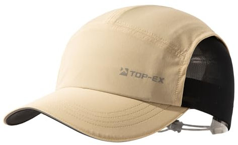 TOP-EX XL/XXL Baseball Cap Herren mit Atmungsaktivem Mesh Running Caps UV-Schutz Sommer Kappe Sonnenhut Basecap Sports Golf Cap 95550-Khaki XL/XXL