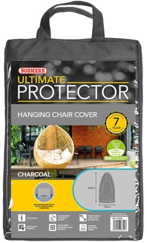 Bosmere Ultimate Protector Hanging Chair Cover Single Charcoal U506C