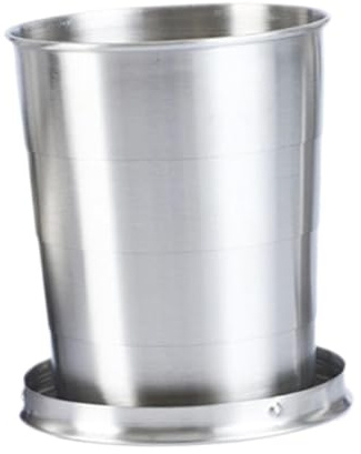 F Fityle Jigger de Mesure de Tasse Pliante avec Porte-clés, Outil de Bar Pliable rétractable pour fête Cuisine Camping Voyage Course à Pied, 250ML