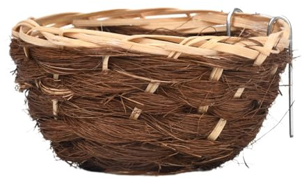 Vogelnest Vogelkäfige Vogelhäuser Gras Vogelhütte Handgewebtes Vogelnest Handgewebte Vogel Häuser Nest Perfektfür Käfige Wellensittich Papageien Thront Brutei Nistkästen Vögel