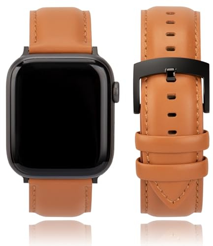 CORROPELLE Bracelet Montre Cuir Compatible avec Apple Watch 49mm 46mm 45mm 44mm 42mm 41mm 40mm 38mm, Élégant Bracelet Cuir Véritable Remplacement pour iWatch 11 10 9 8 7 6 5 4 3 2 1 Ultra3 2 1 SE3 2 1