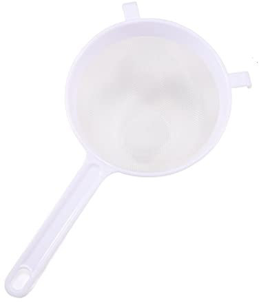 QXSJEDYCH bwp Taza de cerámica Cocina De Mano Plástico Reutilizable Pantalla Malla Colador De Hojas De Té Tamiz De Harina Leche De Soja Filtro De Café Accesorios De Cocina Espumadera