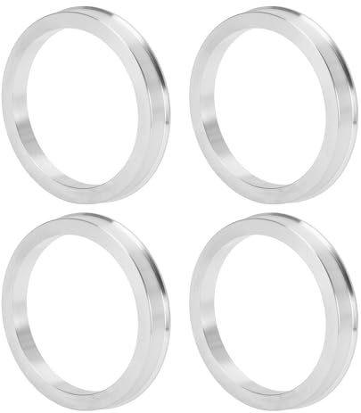 INFINAUTO Anelli Centrici del Mozzo Ruota Auto Argento Lega di Alluminio | Diametro Esterno 69.1mm, Diametro Interno 57.1mm, Spessore 10mm, Riduce Vibrazioni, Adattamento Preciso, Sostituzione Diretta