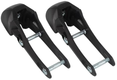 2 Stück Inlineskate Ersatzbremse mit Bremskopf Schwarz für Roller | Kunststoff, Rutschfest Ausgeführt, für Inline Skates und Rollschuhe, Kompatibles Zubehör im Doppelpack