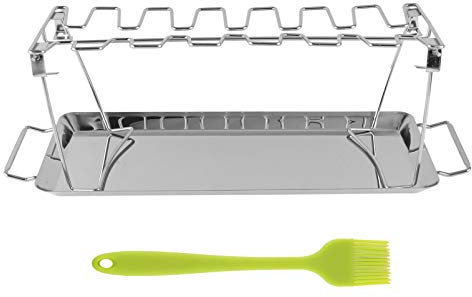 BESPORTBLE 1 Set Edelstahl Edelstahl Grill Grill Werkzeug Outdoor Grill Rack Silber Faltbare Camping Grill Rack