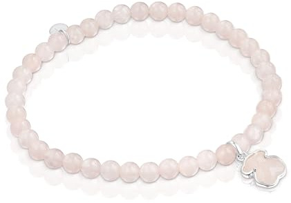 TOUS Pulsera para Mujer de Plata de Primera Ley y Cuarzo, Colección Icon Color