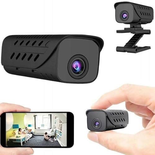Il Detective Mini Telecamera WiFi di Sorveglianza con Sensore di Movimento, Infrarossi con Batteria 90 minuti, Controllo da Smartphone, Visione Notturna Microcamera visione notturna 1080P