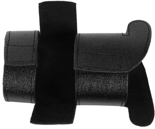 RUNROTOO Trompeten Ventilschutz aus Schwarzem Pu Leder mit Komfortablem Handgefühl und Stilvollem Design für B trompete bei Auftritten und Proben