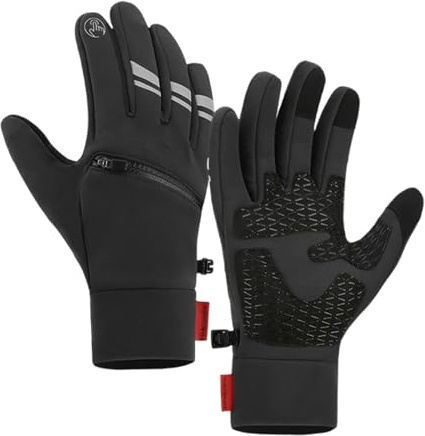 Generisch Gants chauffants pour écran tactile avec doublure intérieure pour équitation, ski, snowboard, randonnée, cyclisme - Gants chauffants rechargeables comme chauffe-mains pour homme et femme