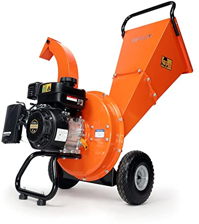 EFCUT C30 Wood Chipper Shredder Mulcher 7 HP 212cc Heavy Duty Rotor Engine Gas Powered 3 inch Max Wood Diameter Capacity 20:1 Reduction Ratio