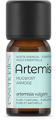 ESSENCIALES Aceite Esencial de Artemisa 10 ml – 100% Puro y Natural – Aroma Herbal Intenso – Ideal para Difusor y Aromaterapia