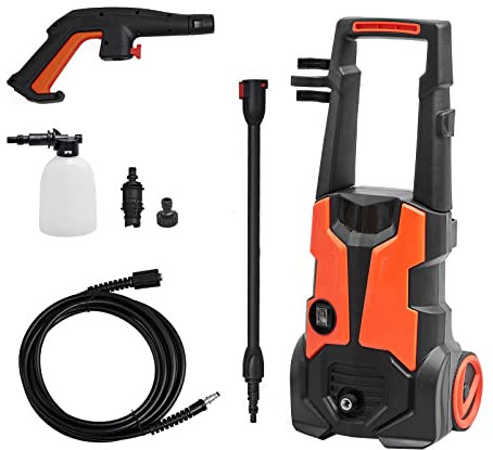 TUKAILAi Pressure Washers, 1900W Power Washers, 450L/H High Pressure Washer,150 Bar Jet Washer for Cleaning Cars Patio Garden Yard Lawns