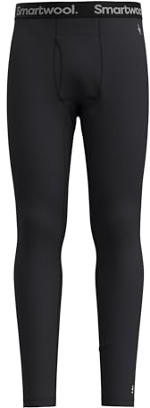 Smartwool Classic All-Season Men's Thermal Leggings, Merino Wool Bottoms, Long Johns & Thermal Trousers, Running Tights & Ski Pants Base Layer, Breathable Natural Men's Clothing - Grey, S