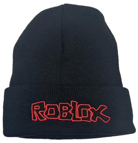 PQKL-Party Cappello Roblox, Berretto Invernale Lavorato a Maglia, Beanie Caldo, Accessori e Gadget Morbido Berretto da Sci per Bambini Ragazzi Ragazze Fan Regalo