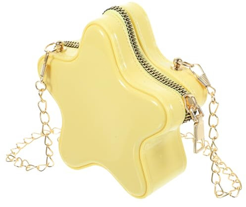 DEARMAMY Süße Stern-Handtasche Für Mädchen Modische Umhängetasche Mini-Stern-Einkaufstasche Kunstpelz-Pentagramm-Handtasche Umhängetasche Mit Reißverschluss Für Frauen