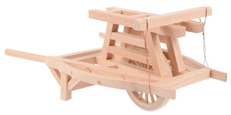 HONMEET 1 Pc Ancien Modèle D'outil Agricole Mini Chariot Jouets pour Jouets De Voiture pour Miniatures Jouet De Voitures Modèle De Chariot De Paysage Micro Gadgets De Voiture Décor en Bois