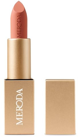 MERODA® Velvet Dream Lipstick [MATTE FINISH] - Langanhaltender Lippenstift Matt - Lip Finish verschiedene Nudetöne - Vegan (Perfect Nude, 4g)
