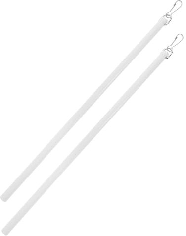 FUNOMOCYA 2stücke Vorhangstange Aus Acryl Mit Haken Transparente Vorhangzugstange Rolloöffnerstab Ersatz Für Rollostab Vorhangsstange Zum Einfachen Bedienen Rollostab Aus Klarem Acryl Für Fe