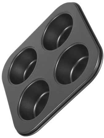 BESTYASH 4grids Muffin Cup Baking Pan Non-Stick Muffin Tray for Home Baking Tray Cupcake Molds for Oven Cooking for