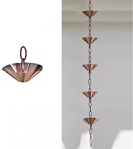 Regnkedjor, Takfotsdränering Regnfångarkedja, Utomhusträdgårdsdekoration Regnkedja För Tempel Takränna Stuprör, Anpassad Längd,Style2-26m/85ft