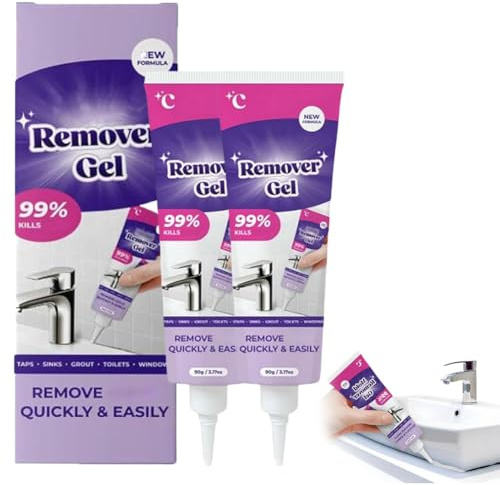 Gel removedor de moho, potente gel de limpieza, Magic ExtremeGel, altamente eficaz en penetración, gel limpiador de moho, limpia rápidamente para huecos de azulejos de baño y cocina, lechada y paredes
