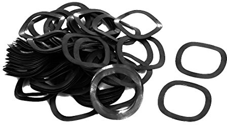 sourcing map 80 piezas Arandela ondulada 19 mm Diámetro interior | 25 mm Diámetro externo 0, 4 mm Espesor Tipo de compresión