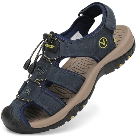 FLARUT Sandaler Herr Bekväma Sportsandaler Sandaler Med Stängd tå för Män Trekking Strand Justerbara