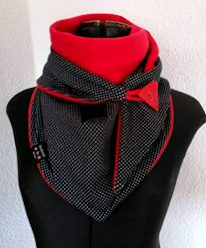 Dreieckstuch, mit Knopf, Schaltuch, Kuscheltuch, Wickelschal, Handmade in Germany