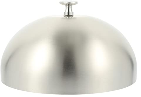 Cabilock Speiseglocke Edelstahl Teppanyaki Deckel Tellerglocke 24cm Burgerhaube Abdeckhaube Lebensmittel Abdeckung Käse Haube Grilldeckel Topfdeckel Servierglocke für Steak Cheesburger Glocke