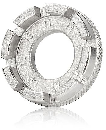 Heveer Speichenschlüssel Fahrrad Universal Speichenspanner Fahrrad Speichen Werkzeug für Speichen Reparieren 6 Größen Silber