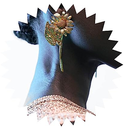 Wendalern Boucles d'oreilles pendantes bohème en forme de fleur dorée - Grandes marguerites - Grandes fleurs de soleil - Boucles d'oreilles à tige en métal pour femmes et filles, Zinc