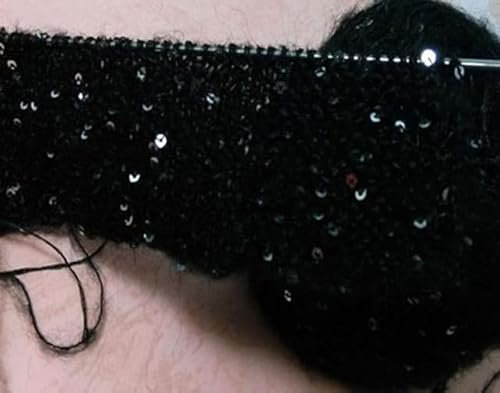 RAEF 250 g wunderschönes, einzigartiges Wolle-Mohair-Garn mit glänzenden Pailletten, Strang zum Häkeln, Handstricken, Dicker Häkel-Webstrickfaden