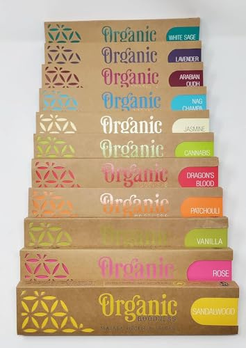 Räucherstäbchen Arabian Oudh, Rose, weißer Salbei, organische Güte, mit JRose Räucherstäbchenhalter, 20 Stück