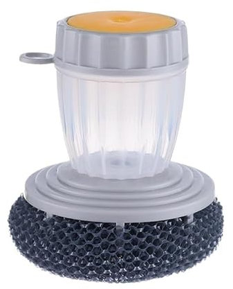 TRgqify-KM Kitchen Accessories Dishwashing Brush Automatic Soap Addition Pot Brush Strong Decontamination Brush Environmentally (Color : Gray)