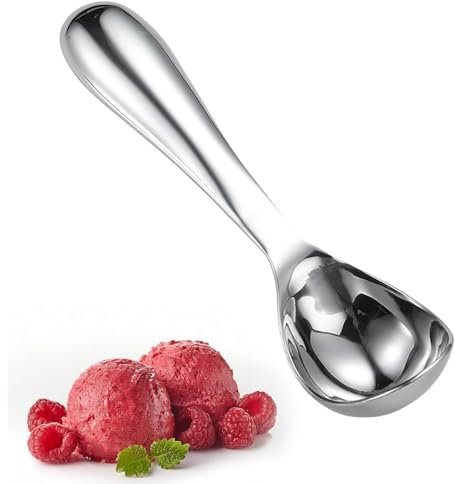 ElevaPulse Eisportionierer Edelstahl - Perfekter Eislöffel für Eiskugeln, Hochwertige Multifunktionaler Ice Cream Scoop, Länge 17cm