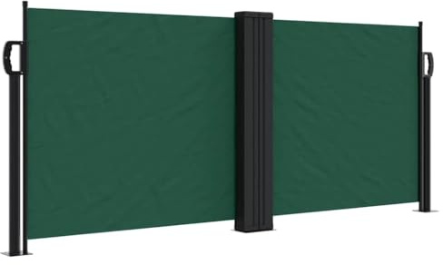 vidaXL Toldo Lateral retráctil Verde Oscuro 100x600 cm