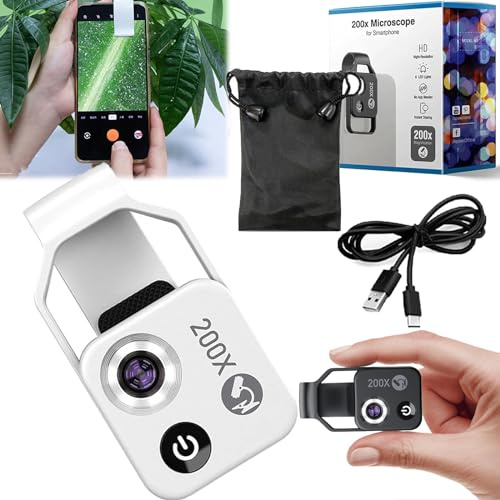 2024 New Nano Zoom 200x for iPhone, Nanozoom 200x Magnification Zoom, Nano Zoom Lens for iPhone (White,with CPL)