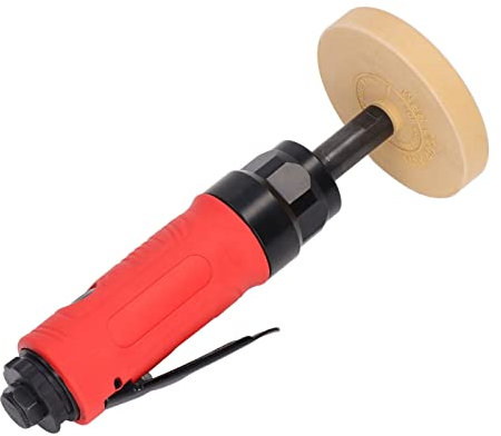 FLEXMAN Rectificadora Neumática Recta, Herramienta Amoladora Neumática de Alta Velocidad de 4000 Rpm, Juego de Herramientas Ergonómicas de Pulido de Cuerpo de Aleación de Zinc