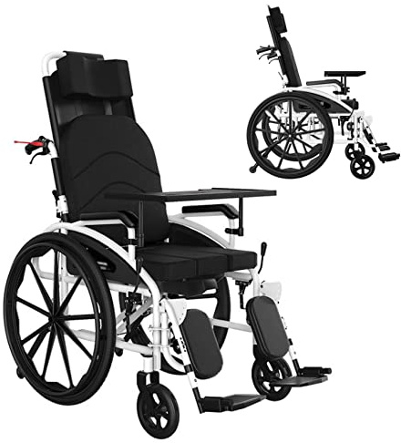 Fauteuil roulant électrique pour adultes, pliable, léger, portable, alimenté par tout terrain, aide à la mobilité – Lumière extérieure pour la maison, les voyages